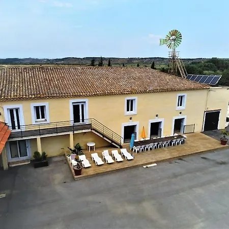 Grande Maison Familiale Avec Piscine Couverte Lespignan